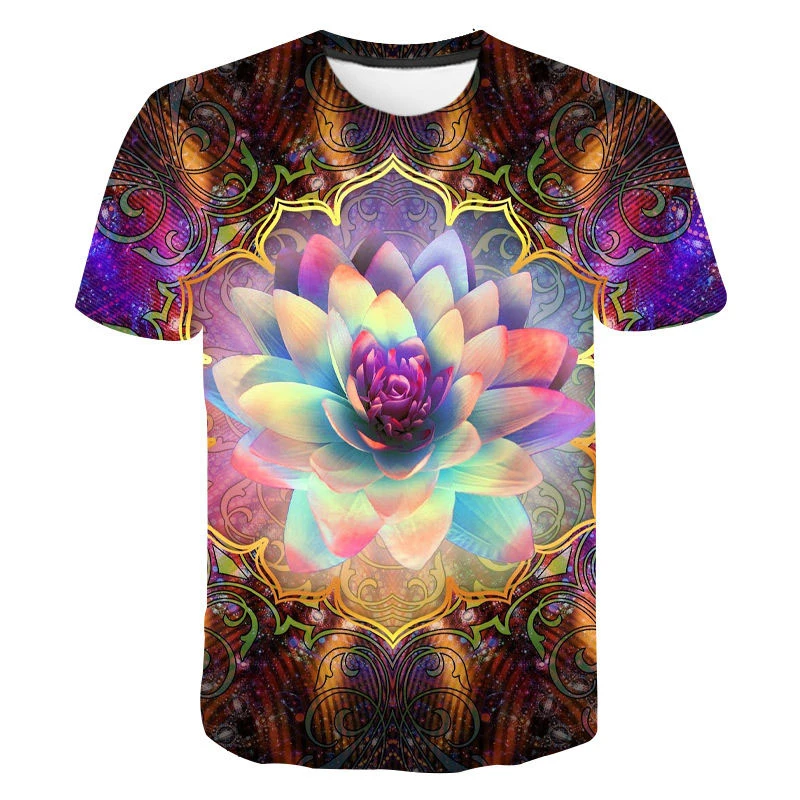 Summer Personality Lotus Flowers Tshirt Men Graphic T Shirts Casual 3D Printed T Shirt Short Sleeve Hip Hop Trend Harajuku Tops
Summer Personality Lotus Flowers Tshirt Men Graphic T Shirts Casual 3D Printed T Shirt Short Sleeve Hip Hop Trend Harajuku Tops