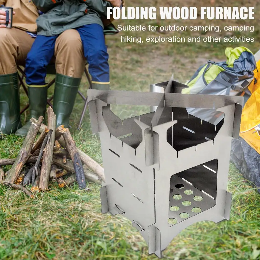 Outdoor Folding Wood Stove Camping Cooking Picnic Durable Stainless Steel Wood Stove Necessary Tool for Outdoor Hiking Camping
Outdoor Folding Wood Stove Camping Cooking Picnic Durable Stainless Steel Wood Stove Necessary Tool for Outdoor Hiking Camping