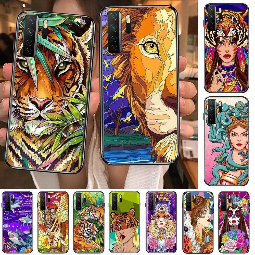 Tiger Snake girl Animal Black Soft Cover The Pooh For Huawei Nova 8 7 6 SE 5T 7i 5i 5Z 5 4 4E 3 3i 3E 2i Pro Phone Case cases
Tiger Snake girl Animal Black Soft Cover The Pooh For Huawei Nova 8 7 6 SE 5T 7i 5i 5Z 5 4 4E 3 3i 3E 2i Pro Phone Case cases