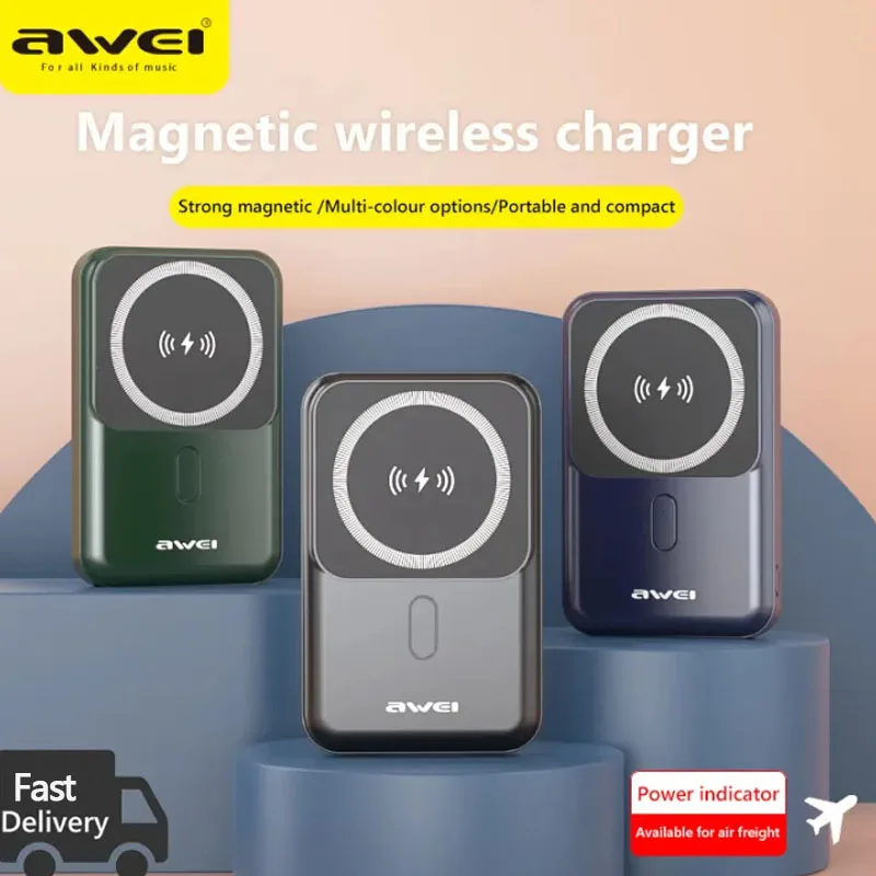 Awei P139K 10000mAh Mini Portable Magnetic Power Bank USB Type-C Output 22.5W Fast Charge Powerful Powerbank For phone
Awei P139K 10000mAh Mini Portable Magnetic Power Bank USB Type-C Output 22.5W Fast Charge Powerful Powerbank For phone