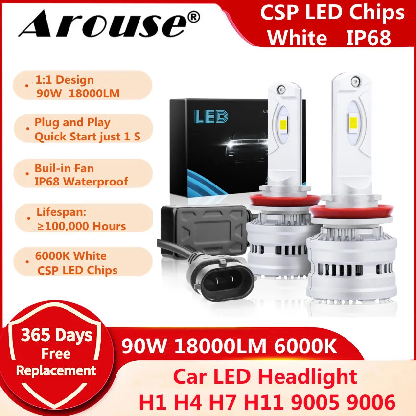 H11 Car Bulb 9005 HB3 H7 Led Headlight 90W 18000LM 6000K H4 Hi Low Led Bulb H1 CSP Car LED Light 9006 Auto Fog Lamp Headlamp P4
H11 Car Bulb 9005 HB3 H7 Led Headlight 90W 18000LM 6000K H4 Hi Low Led Bulb H1 CSP Car LED Light 9006 Auto Fog Lamp Headlamp P4