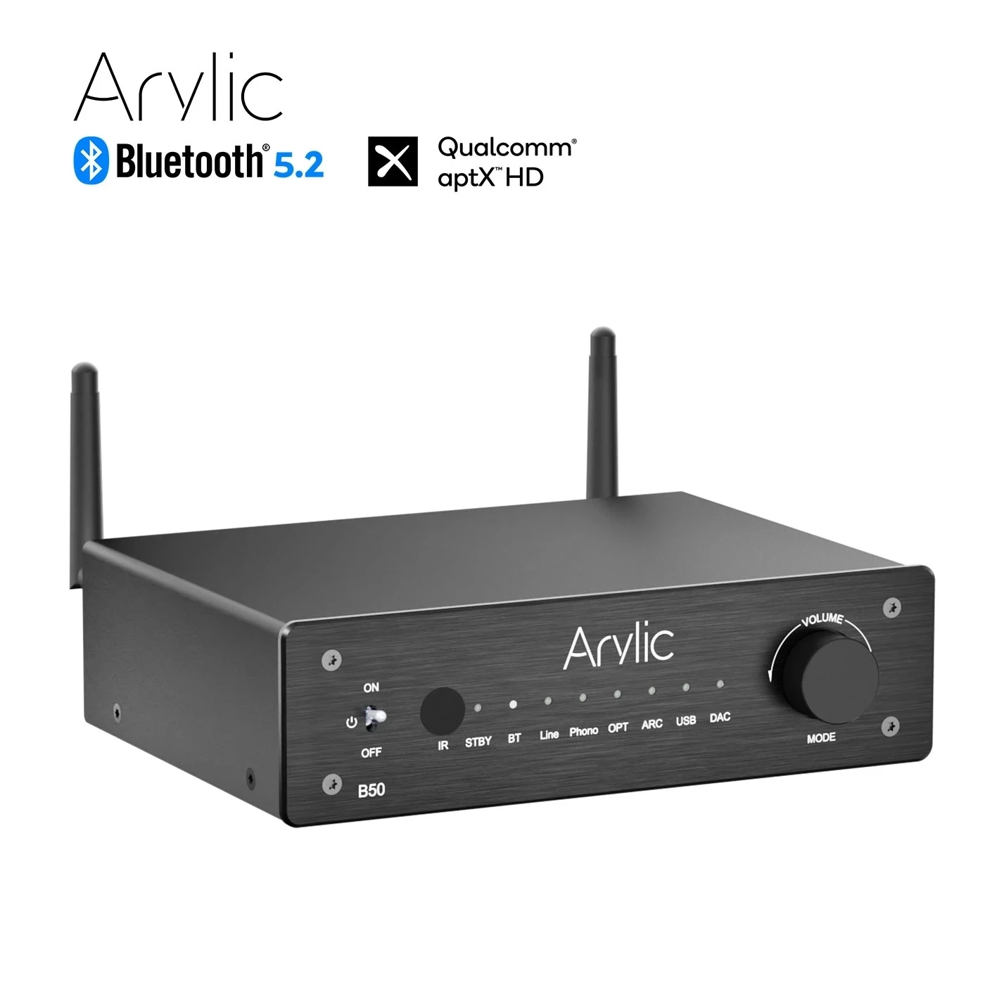 New Arylic B50 Bluetooth 5.2 Transmitter Receiver AptX HD Audio Adapter Wireless Audio Amplifier for TV Home Headphones Stereo
New Arylic B50 Bluetooth 5.2 Transmitter Receiver AptX HD Audio Adapter Wireless Audio Amplifier for TV Home Headphones Stereo