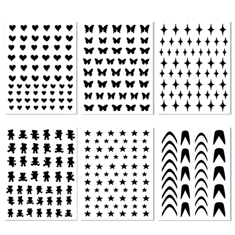 Nail Vinyl Stencils Nail Art Decoration Stickers Nail Art Design Stickers Tips Decals for DIY Nail Art Decorations
Nail Vinyl Stencils Nail Art Decoration Stickers Nail Art Design Stickers Tips Decals for DIY Nail Art Decorations