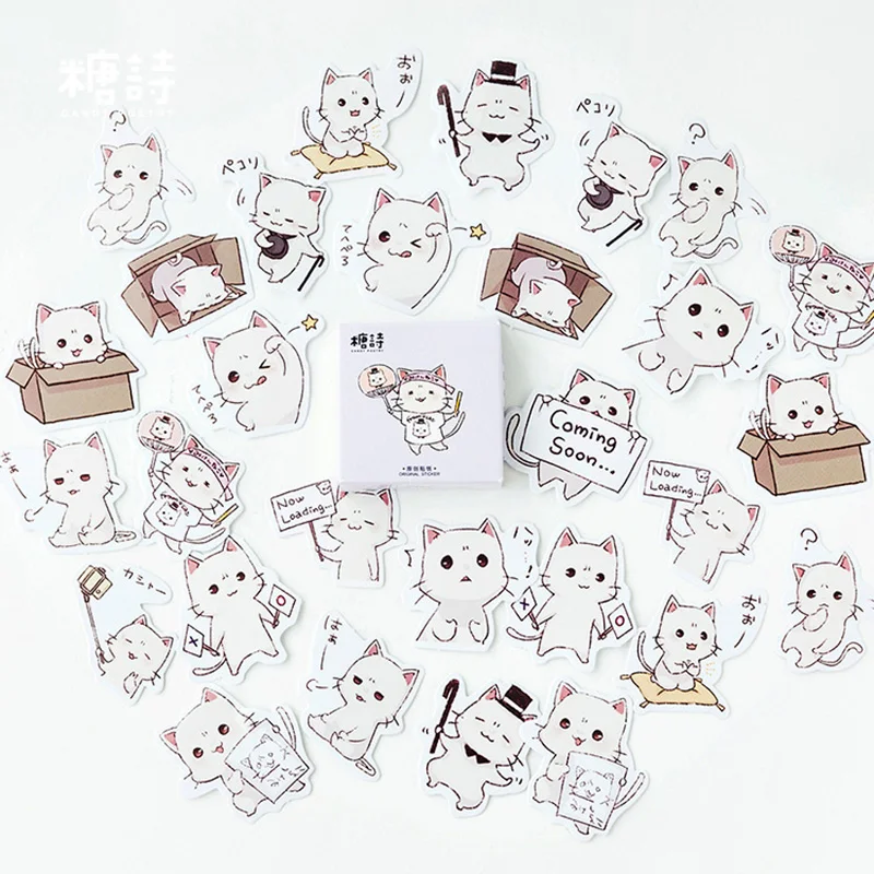 45 шт/коробка Милый кот мини бумажные наклейки Kawaii Diy дневник альбом скрапбукинг для украшения школьных принадлежностей канцелярские наклейки
45 шт/коробка Милый кот мини бумажные наклейки Kawaii Diy дневник альбом скрапбукинг для украшения школьных принадлежностей канцелярские наклейки