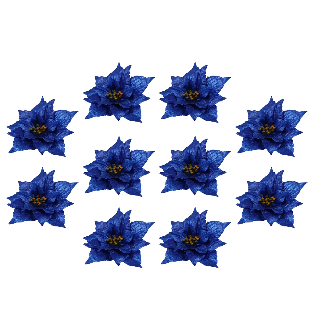 Poinsettia Christmas Flower Flowersartificial Glitter Tree Ornaments Decorative Fake Garland Wreath Holiday Blue Decorations
Poinsettia Christmas Flower Flowersartificial Glitter Tree Ornaments Decorative Fake Garland Wreath Holiday Blue Decorations