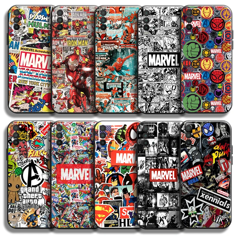 Marvel Comics Logo Phone Case For Xiaomi Poco X3 PRO NFC X3 F3 GT POCO M3 M3 Pro 5G Liquid Silicon Back Funda Silicone Cover
Marvel Comics Logo Phone Case For Xiaomi Poco X3 PRO NFC X3 F3 GT POCO M3 M3 Pro 5G Liquid Silicon Back Funda Silicone Cover