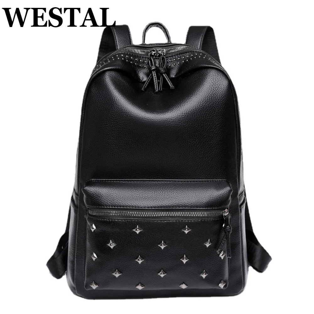 New Ladies Backpack Travel PU Leather Casual Fashion Female Rivet Handbag Bagpack Teenger Girl School Bags Small Black Color
New Ladies Backpack Travel PU Leather Casual Fashion Female Rivet Handbag Bagpack Teenger Girl School Bags Small Black Color
