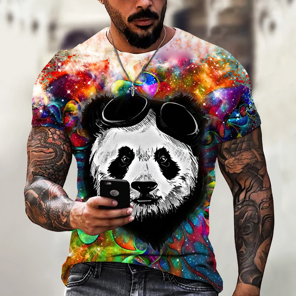Panda Printed Shirt Men's T-shirt Summer Round Neck Casual Men's Clothing Short Sleeve Tops Cool Cheap Tees Hip Hop Streetwear
Panda Printed Shirt Men's T-shirt Summer Round Neck Casual Men's Clothing Short Sleeve Tops Cool Cheap Tees Hip Hop Streetwear