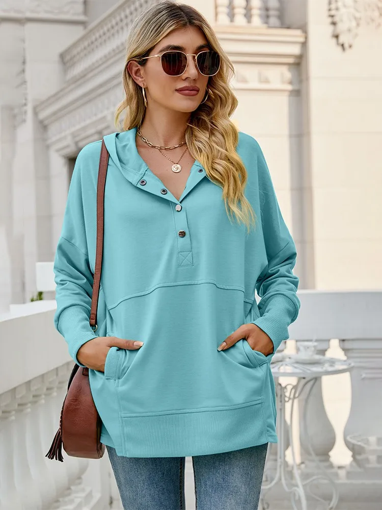 Women Sweatshirt 2022 Autumn New Fashion Pocket Long Sleeve Streetwear Loose Pullover Tops Female Casual Oversized Hoodie
Women Sweatshirt 2022 Autumn New Fashion Pocket Long Sleeve Streetwear Loose Pullover Tops Female Casual Oversized Hoodie