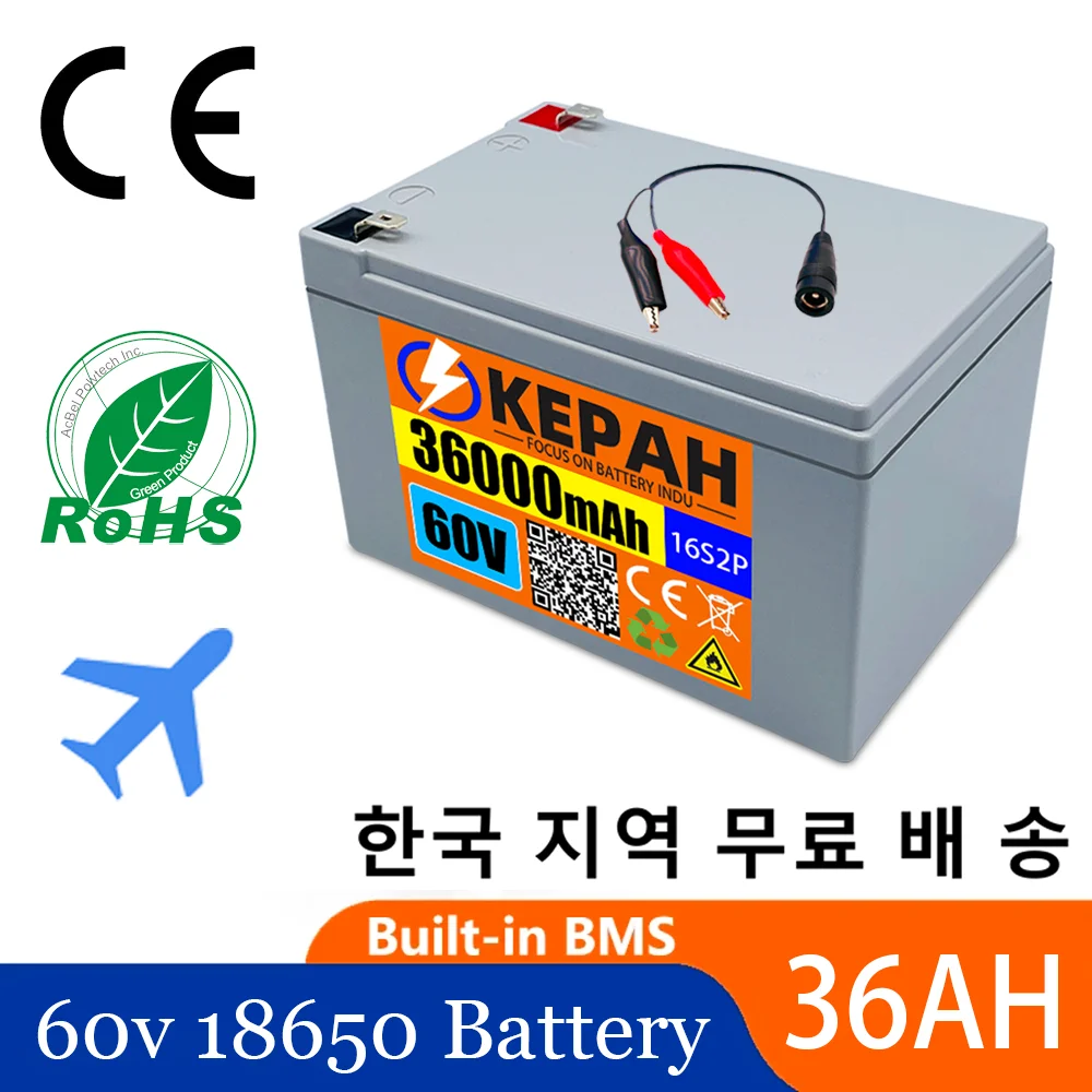 60V 16S2P 36Ah 18650 комплект литий-ионный батарей 67,2 V 36000mAh EBike Электрический велосипед Скутер, батарея, различное оборудование
60V 16S2P 36Ah 18650 комплект литий-ионный батарей 67,2 V 36000mAh EBike Электрический велосипед Скутер, батарея, различное оборудование