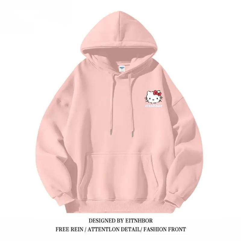 Sanrioed Hellokittys Fashion Hooded Printed Autumn and Winter Sweatshirt Anime Kawaii Cute Girl Heart Loose Versatile Sweatshirt
Sanrioed Hellokittys Fashion Hooded Printed Autumn and Winter Sweatshirt Anime Kawaii Cute Girl Heart Loose Versatile Sweatshirt
