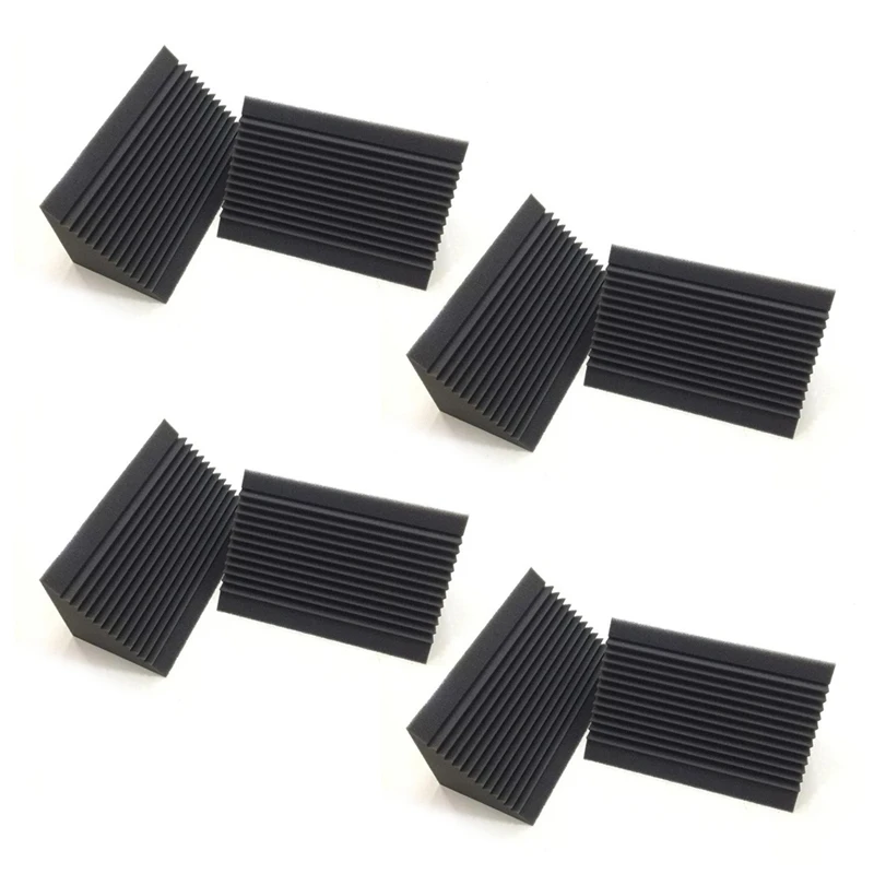 24 PCS Acoustic Foam Charcoal/Black Bass Trap Sound Absorption Studio Soundproofing Corner Wall 12 X 12 X 24 Cm
24 PCS Acoustic Foam Charcoal/Black Bass Trap Sound Absorption Studio Soundproofing Corner Wall 12 X 12 X 24 Cm