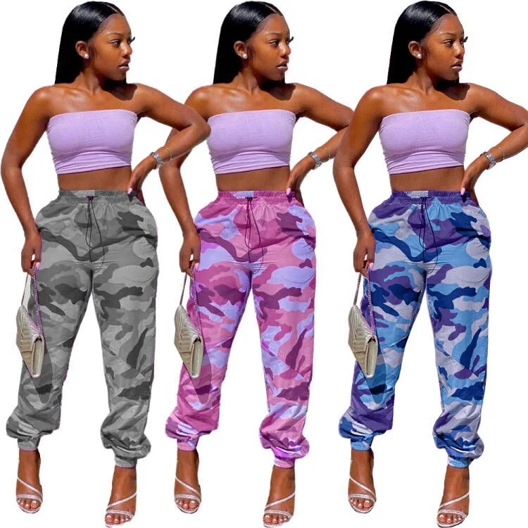 European and American clothing fashion personality street hipster camouflage casual trousers sweatpants women pants for women
European and American clothing fashion personality street hipster camouflage casual trousers sweatpants women pants for women