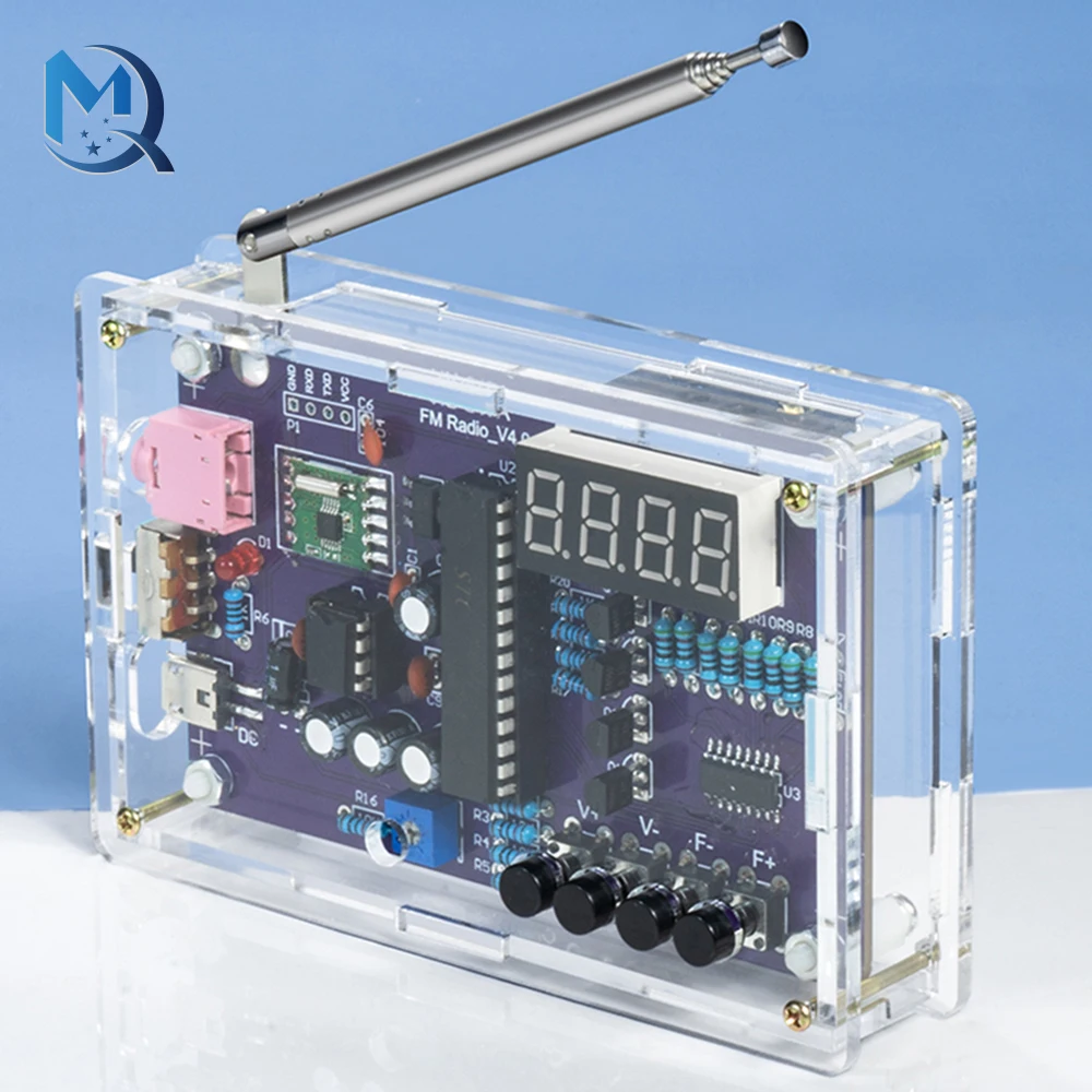 FM Radio DIY Kit RDA5807 FM Radio Receiver 87MHz-108MHz Frequency Modulation TDA2822 Power Amplifier Auto Searching Station
FM Radio DIY Kit RDA5807 FM Radio Receiver 87MHz-108MHz Frequency Modulation TDA2822 Power Amplifier Auto Searching Station