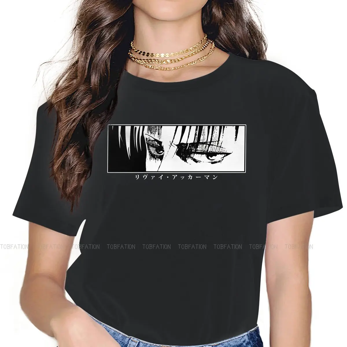 Levi Stare SnK TShirt For Women Attack On Titan Tops Fashion Ladies T Shirt Cotton Summer Loose
Levi Stare SnK TShirt For Women Attack On Titan Tops Fashion Ladies T Shirt Cotton Summer Loose