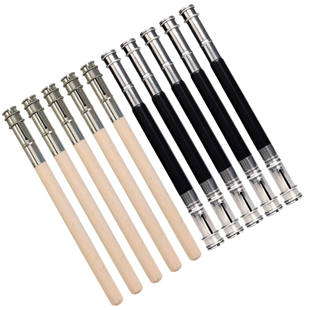 

10 шт. держатели для угольных карандашей, цветные художественные карандаши, инструмент для удлинения