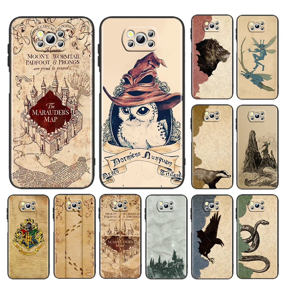 

Art potters Wand Harries Cool Case For Xiaomi Mi Poco X4 X3 NFC F4 F3 GT M5 M5s M4 M3 Pro C40 C3 5G Soft Black Phone Cover Shell