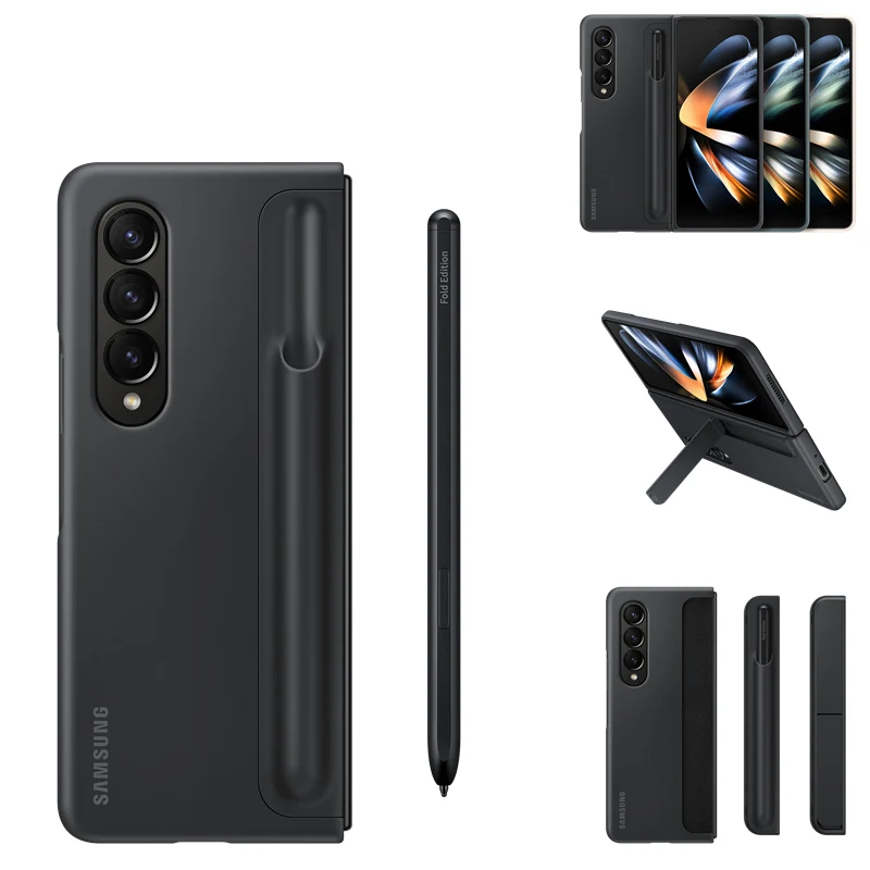 Original Samsung Z Fold4 5G Silicone Standing Cover With S Pen Case For Galaxy Z Fold 4 Phone Cases, EF-OF93P
Original Samsung Z Fold4 5G Silicone Standing Cover With S Pen Case For Galaxy Z Fold 4 Phone Cases, EF-OF93P