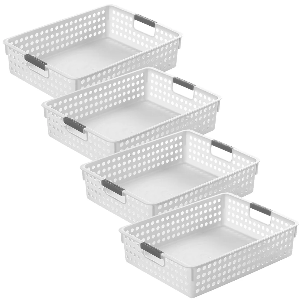 4pcs Hollow Desktop Storage Basket Multi-purpose Sorting Baskets Storage Baskets
4pcs Hollow Desktop Storage Basket Multi-purpose Sorting Baskets Storage Baskets