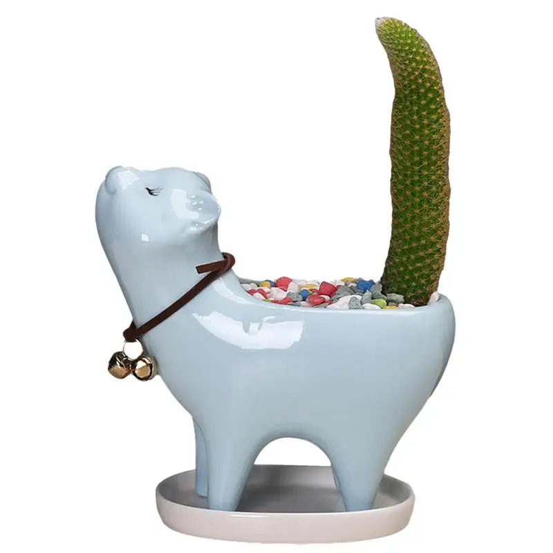 Creative Plant Pot Cat Shape Plant Planter Ceramic Collectable Farmhouse Small Succulent Pot For Decorating Room Desktop
Creative Plant Pot Cat Shape Plant Planter Ceramic Collectable Farmhouse Small Succulent Pot For Decorating Room Desktop