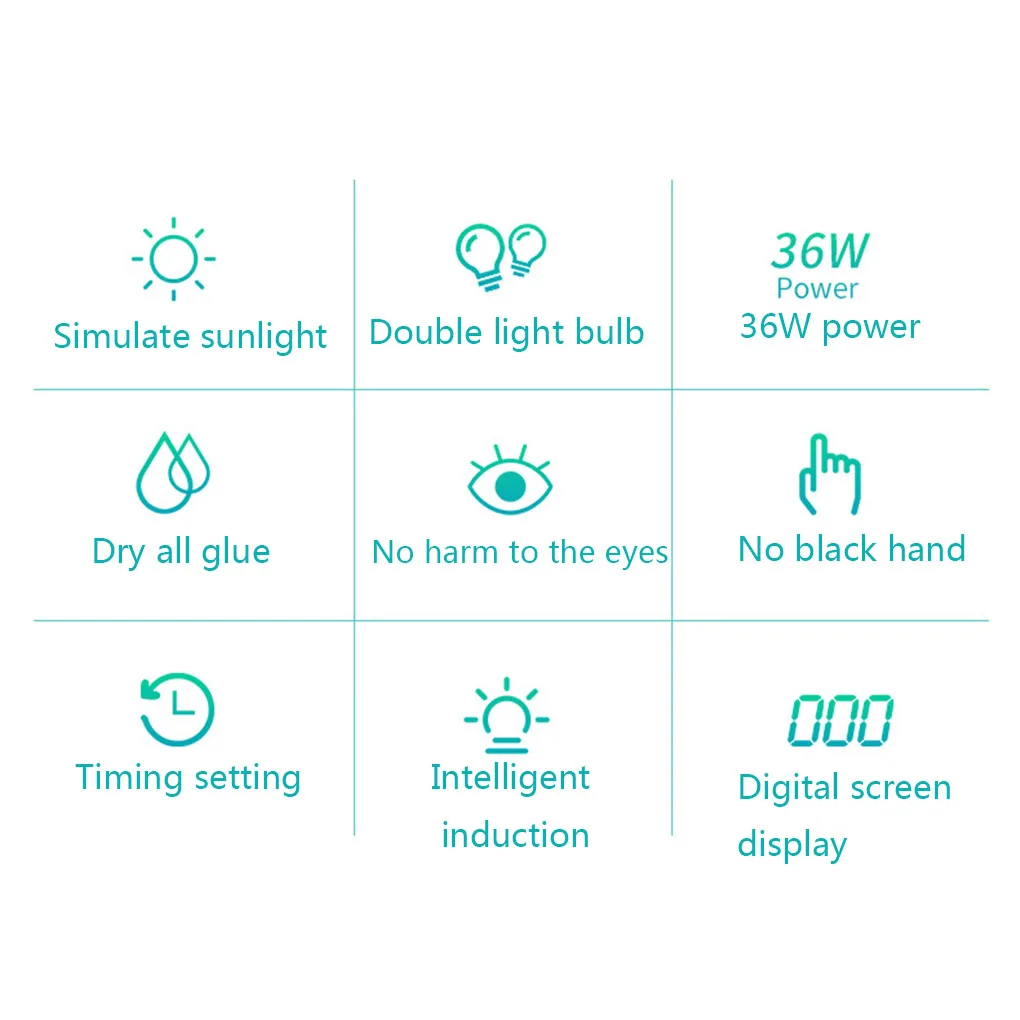 36W Nail Dryer Intelligent USB Induction Nail Art Lamp LED UV Phototherapy Machine with 3 Timer Setting 
36W Nail Dryer Intelligent USB Induction Nail Art Lamp LED UV Phototherapy Machine with 3 Timer Setting