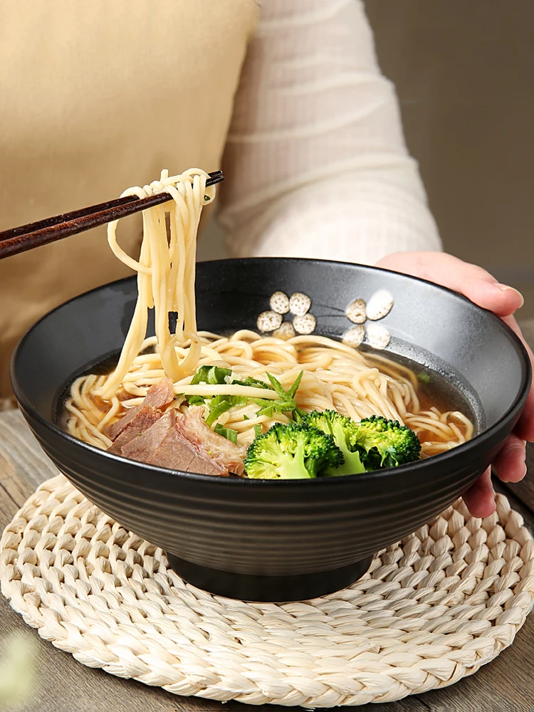 8 Inch Japanese Ramen Bowl Ceramic Noodle Bowl Stripe Design Bowl Restaurant Household Retro Dinnerware Microwave available
8 Inch Japanese Ramen Bowl Ceramic Noodle Bowl Stripe Design Bowl Restaurant Household Retro Dinnerware Microwave available