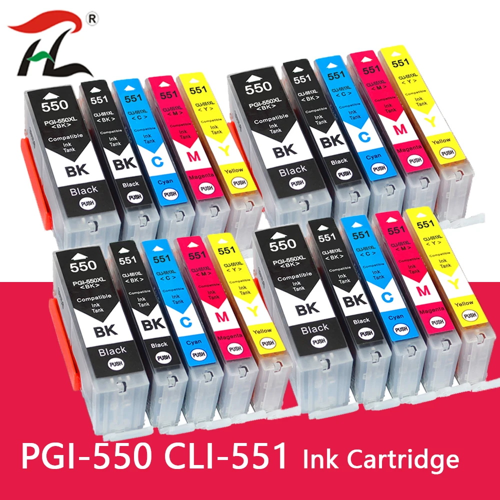 Чернильный картридж для Canon PGI-550XL PGI550 PGI 550 CLI551 PIXMA IP7250 MG5450 MX925 MG5550 MG6450 MG5650 MG6650 IX6850 MX725
Чернильный картридж для Canon PGI-550XL PGI550 PGI 550 CLI551 PIXMA IP7250 MG5450 MX925 MG5550 MG6450 MG5650 MG6650 IX6850 MX725
