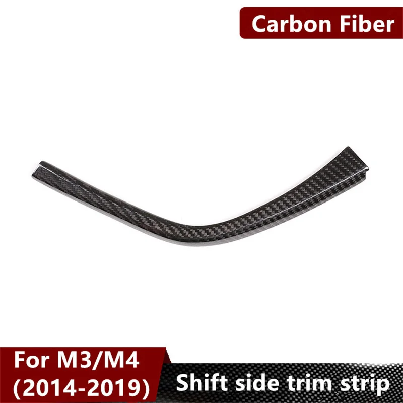 

Shifter Side Sticker for BMW M3M4 2014-2019 Carbon Fiber Car Center Shifter Side Decorative Strip BMW Interior Modification