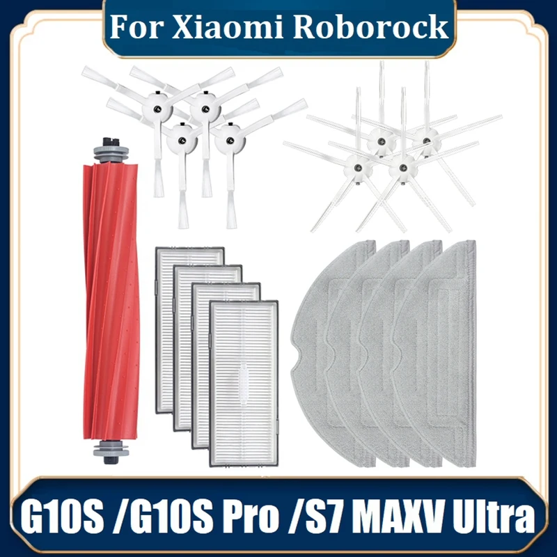 Accessories Kit For Roborock G10S/G10S Pro/S7 MAXV Ultra Robot Vacuum Main Side Brush Mop Cloth HEPA Filter
Accessories Kit For Roborock G10S/G10S Pro/S7 MAXV Ultra Robot Vacuum Main Side Brush Mop Cloth HEPA Filter