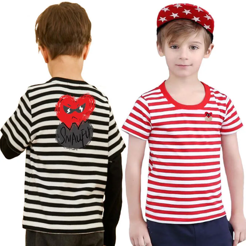 Футболка для мальчиков и девочек Break Egg, полосатая хлопковая Футболка с круглым вырезом и короткими рукавами, с вышивкой на спине, с мультяшным принтом
Футболка для мальчиков и девочек Break Egg, полосатая хлопковая Футболка с круглым вырезом и короткими рукавами, с вышивкой на спине, с мультяшным принтом