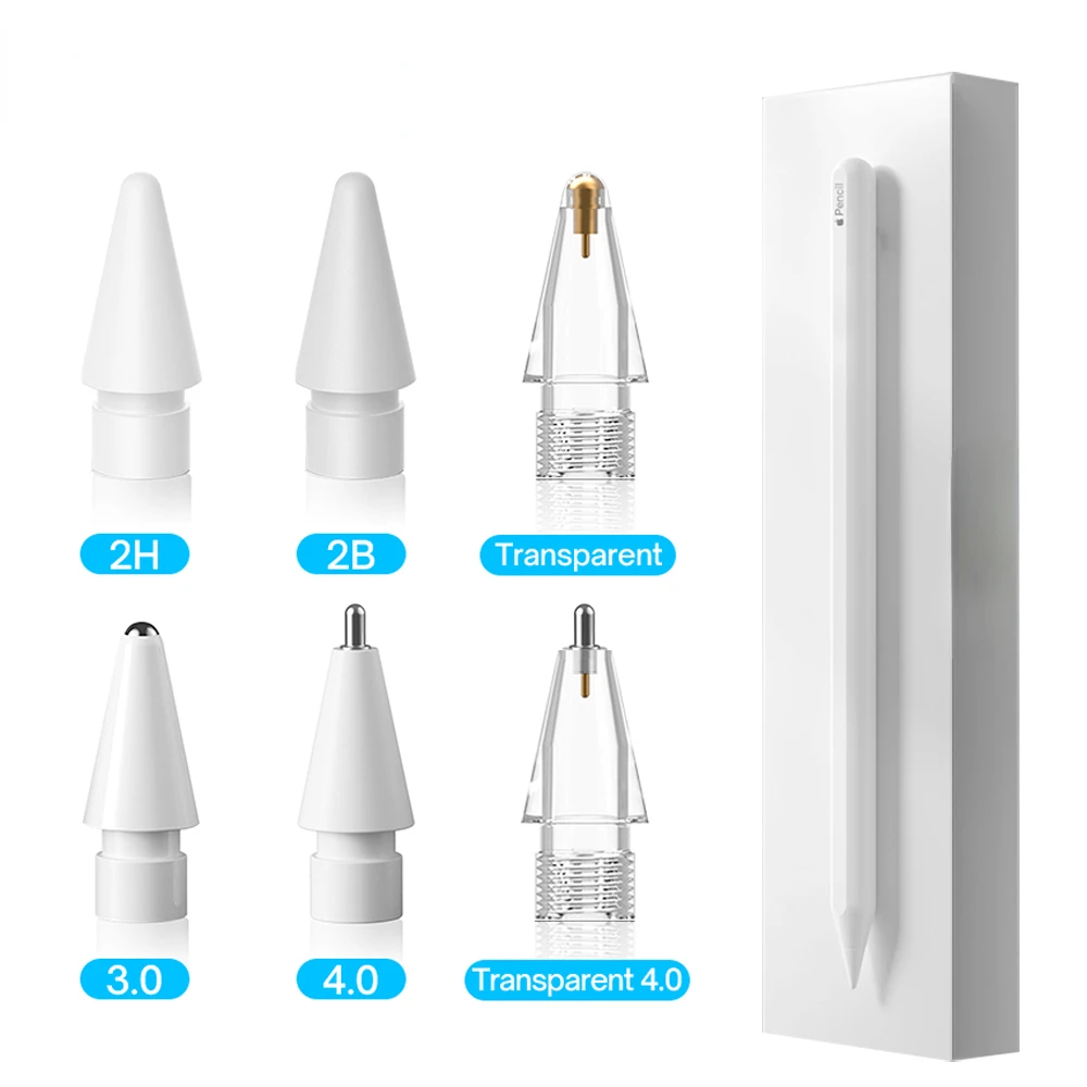 Original Tip for Apple Pencil Tip Nib for Apple Pencil 1st 2nd Generation 1 2th Gen Pencil Replacement Tip 2H 2B 4.0 Transparen
Original Tip for Apple Pencil Tip Nib for Apple Pencil 1st 2nd Generation 1 2th Gen Pencil Replacement Tip 2H 2B 4.0 Transparen