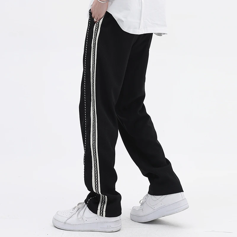 Hip Hop Loose Drawstring Side Striped Mens Casual Trousers Straight Harajuku Retro Wide Leg Vibe Style Track Pants Oversized
Hip Hop Loose Drawstring Side Striped Mens Casual Trousers Straight Harajuku Retro Wide Leg Vibe Style Track Pants Oversized