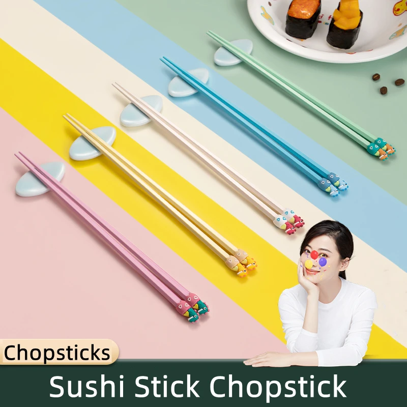 1/3/4Pairs Chopsticks Tableware Kids Adult Sushi Stick Chopstick Cartoon High Temperature Resistance Dinnerware Palillos Chinos
1/3/4Pairs Chopsticks Tableware Kids Adult Sushi Stick Chopstick Cartoon High Temperature Resistance Dinnerware Palillos Chinos