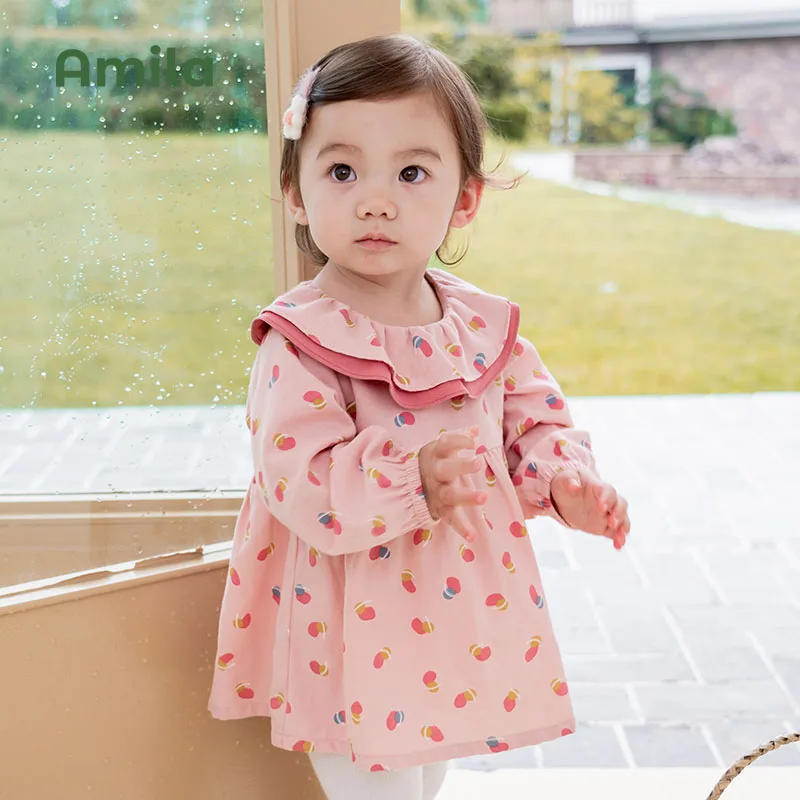 Amila Children's Clothing Girls' Dress 2023 Spring New Cute Pink Selected Fabrics Breathable Material Baby Sweet Skirt
Amila Children's Clothing Girls' Dress 2023 Spring New Cute Pink Selected Fabrics Breathable Material Baby Sweet Skirt