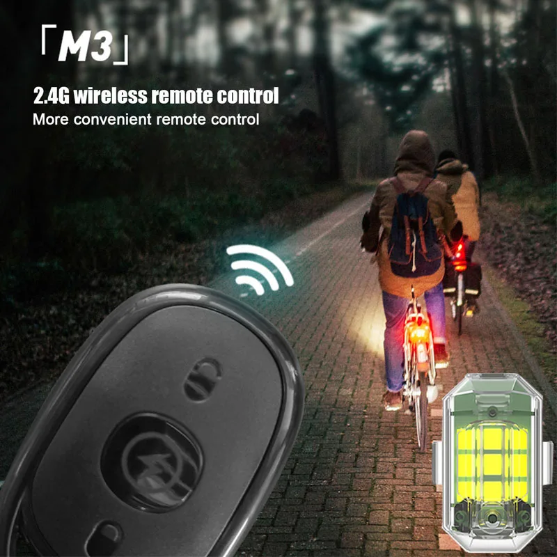 7 Colors Motorcycle LED Wireless LED Drone Strobe Light Remote Control Anti-collision Warning Lights USB Charging for Car Bike
7 Colors Motorcycle LED Wireless LED Drone Strobe Light Remote Control Anti-collision Warning Lights USB Charging for Car Bike