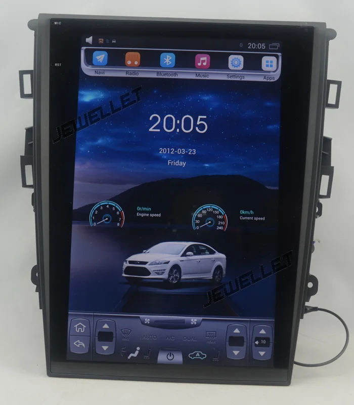 12.1" tesla style vertical screen octa core android 9 Car video radio Navigation for ford Mondeo 2013-2017 automatic A/C
12.1" tesla style vertical screen octa core android 9 Car video radio Navigation for ford Mondeo 2013-2017 automatic A/C