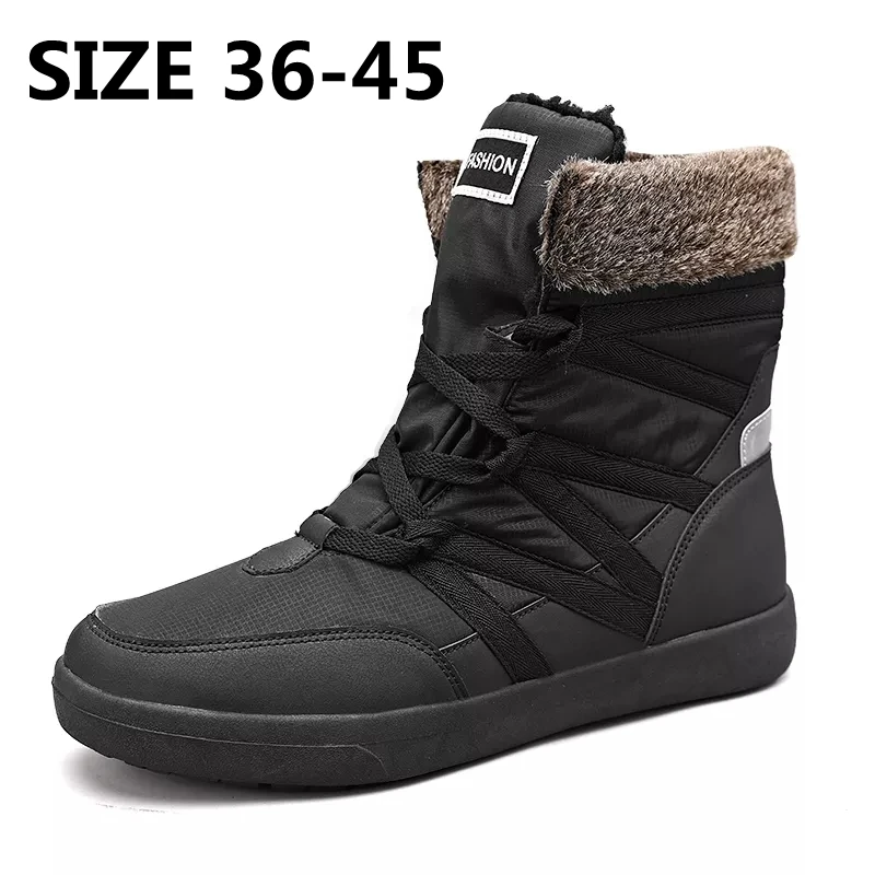 Xiaomi Men Boots Winter Keep Warm Snow Boots Mid-Calf Men Warm Shoes Thick Plush Winter Boots for Couple Cotton Shoes Size 36-45
Xiaomi Men Boots Winter Keep Warm Snow Boots Mid-Calf Men Warm Shoes Thick Plush Winter Boots for Couple Cotton Shoes Size 36-45