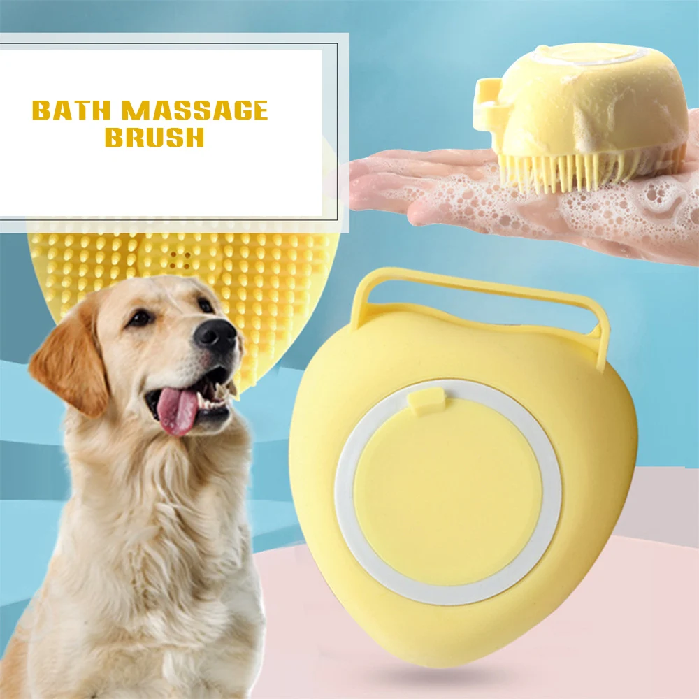 Dog Silicone Bath Brush Massage Cleaning Products Refillable Shower Gel Silicone Massage Brushs Soft Durable Comfortable
Dog Silicone Bath Brush Massage Cleaning Products Refillable Shower Gel Silicone Massage Brushs Soft Durable Comfortable