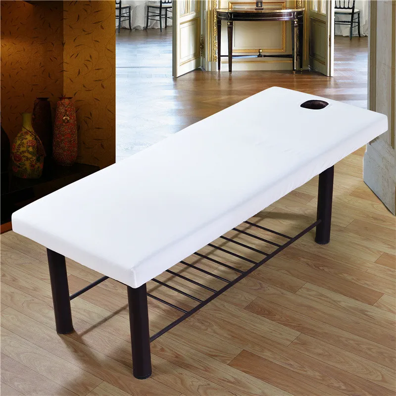 Beauty Salon SPA Bed Cover Sheet with Face Hole Skin-Friendly Massage Table Cloth Polyester Bed Cover Sheet Solid Comfortable
Beauty Salon SPA Bed Cover Sheet with Face Hole Skin-Friendly Massage Table Cloth Polyester Bed Cover Sheet Solid Comfortable