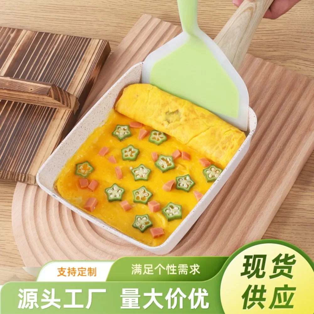 Japanese Tamagoyaki flat bottom Non-stick surface household thick egg cooking square wheat meal stone fried egg steak frying pan
Japanese Tamagoyaki flat bottom Non-stick surface household thick egg cooking square wheat meal stone fried egg steak frying pan
