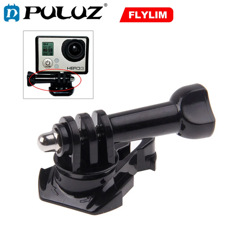 

PULUZ 360 Degree Rotatation Camera Housing Strap Mount & Screw Bolt for 9 Black 8 6 5 Session 4 3+ Adapter