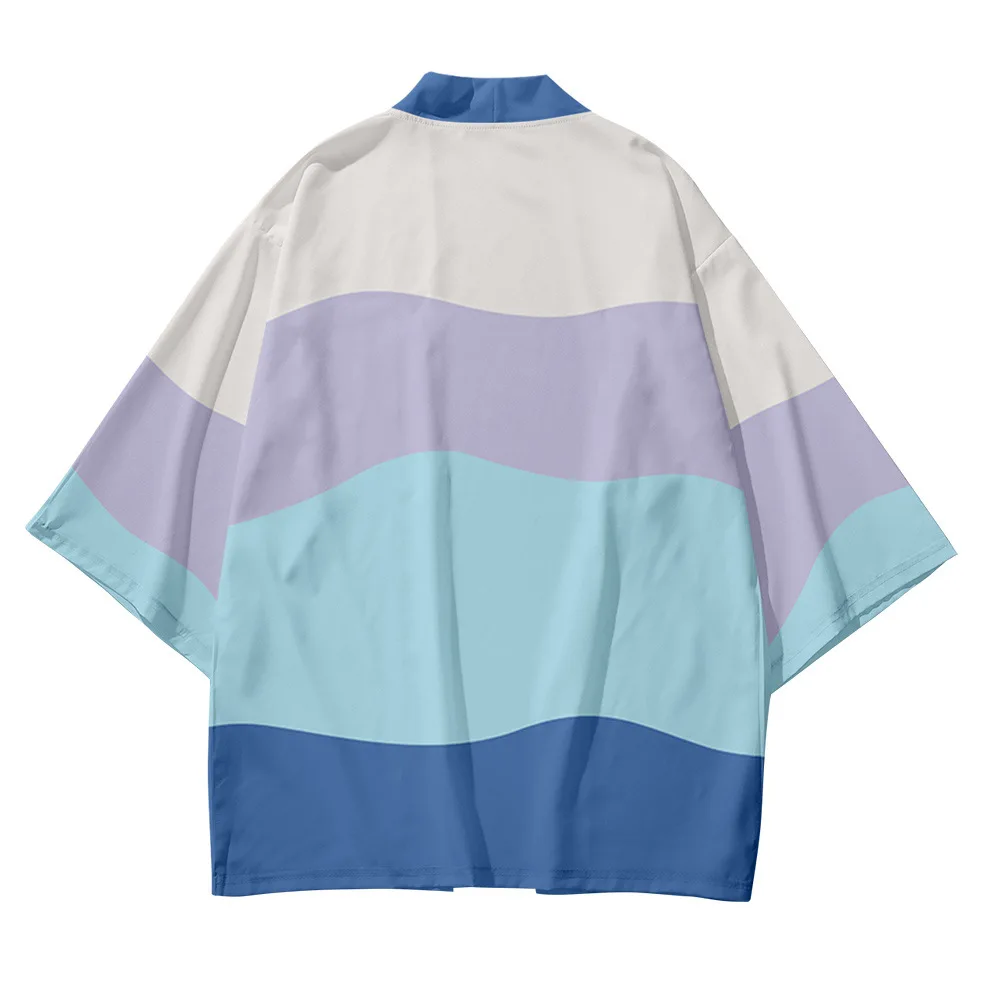 Men's Japanese Kimono Traditional Wave Stripes Casual Loose Thin Jacket Asian Boy girls Kimono Cardigan Shirt
Men's Japanese Kimono Traditional Wave Stripes Casual Loose Thin Jacket Asian Boy girls Kimono Cardigan Shirt