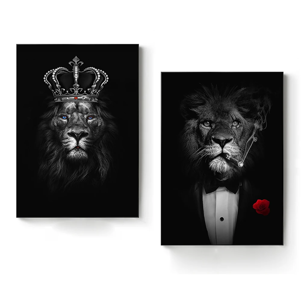 Animal Gentleman Poster Lion Monkey Tiger Smoking Canvas Painting Wall Art Decorative Pictures For Living Room Home Decor
Animal Gentleman Poster Lion Monkey Tiger Smoking Canvas Painting Wall Art Decorative Pictures For Living Room Home Decor