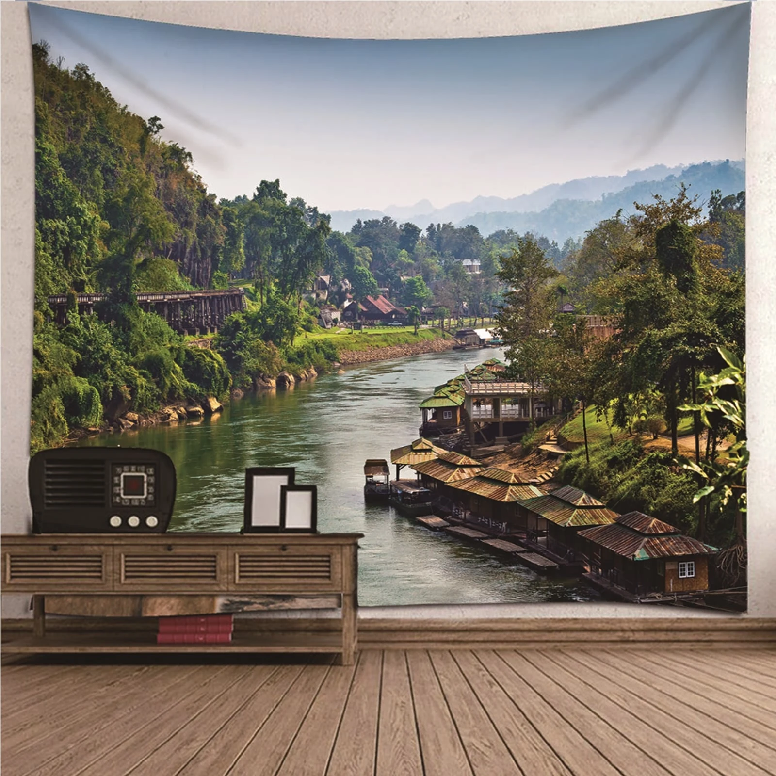 Wall Art Kids Hanging Fabric Wall Art natural scenery River Tree House Wall Hanging Blanket Dorm Art Decor Covering
Wall Art Kids Hanging Fabric Wall Art natural scenery River Tree House Wall Hanging Blanket Dorm Art Decor Covering