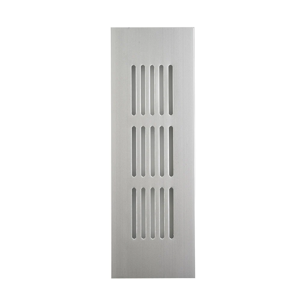 

50mm Wide Vents Aluminum Alloy Rectangular Cabinet Wardrobe Air Vent For Grille Ventilation-Cover Perforated Sheet