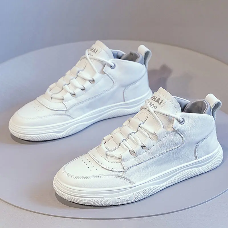 Genuine Leather Women Running Shoes 2023 High Top Breathable Flat Slip on Vulcanize Rubber Sole Sports Shoes Platform Sneakers
Genuine Leather Women Running Shoes 2023 High Top Breathable Flat Slip on Vulcanize Rubber Sole Sports Shoes Platform Sneakers