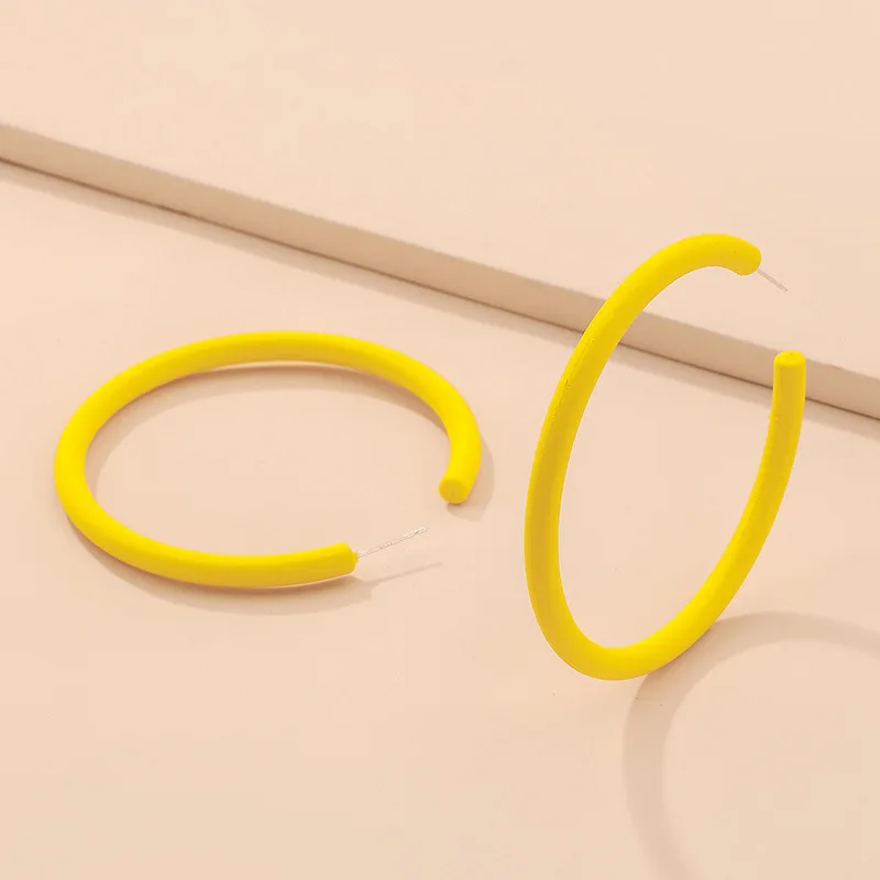 925 Silver Needle Hyperbole Candy Color Acrylic Circle Geometric Ear Ring Contracted Temperament Personality Earrings Wholesale
925 Silver Needle Hyperbole Candy Color Acrylic Circle Geometric Ear Ring Contracted Temperament Personality Earrings Wholesale