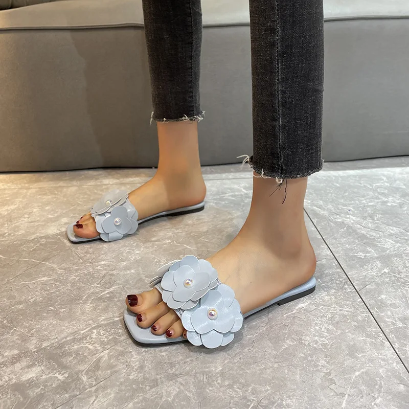 Women's shoes Large Size Wholesale 2022 Summer New Casual Flower Beaded Women's One-Line Flat Slippers Women
Women's shoes Large Size Wholesale 2022 Summer New Casual Flower Beaded Women's One-Line Flat Slippers Women