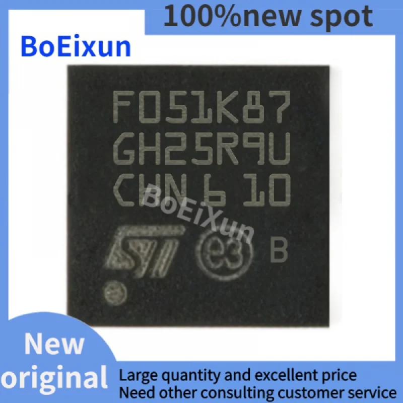 1~100PCS STM32F051K8U6 QFPN-32 32F051K8U6 MCU Microcontroller Chip IC Integrated Circuit Brand New Original Free Shipping
1~100PCS STM32F051K8U6 QFPN-32 32F051K8U6 MCU Microcontroller Chip IC Integrated Circuit Brand New Original Free Shipping