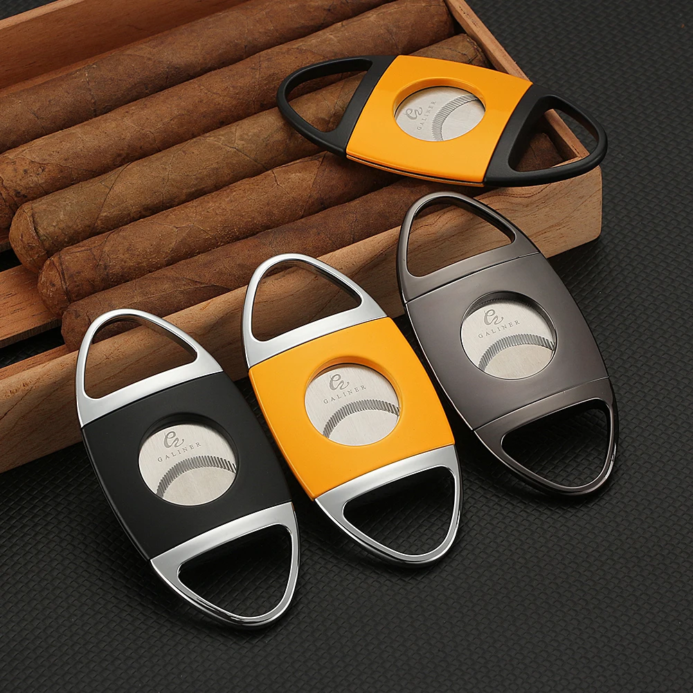 GALINER Professional Cigar Cut Tool Sharp Scissor Guillotine Tobacco Cutting Accessories Pocket Cigar Knife Luxury
GALINER Professional Cigar Cut Tool Sharp Scissor Guillotine Tobacco Cutting Accessories Pocket Cigar Knife Luxury
